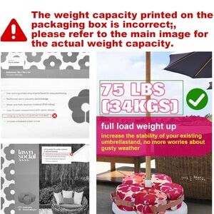 Umbrella Base Weight Bag,